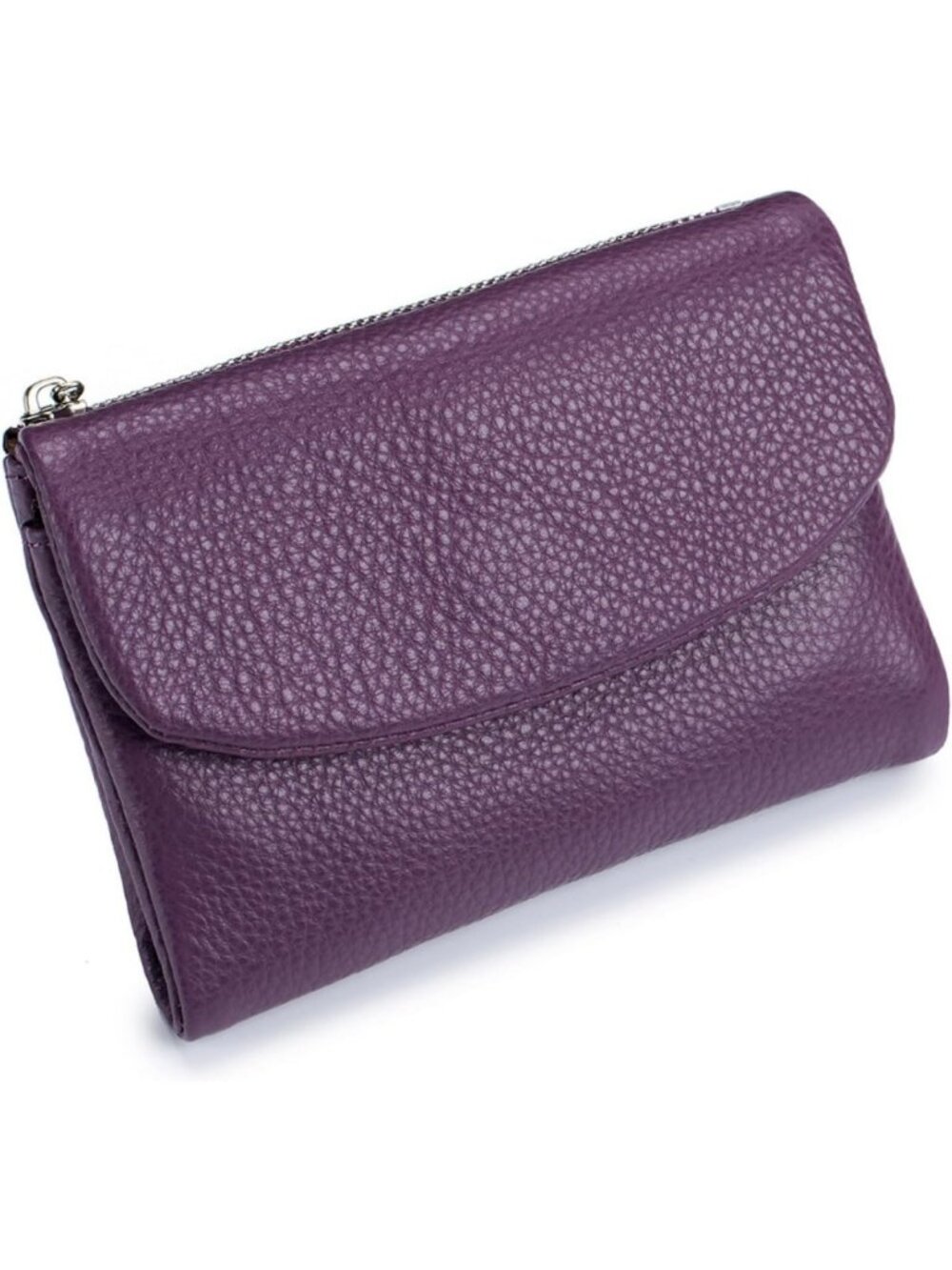 Stylish RFID Blocking Genuine Leather Wallet for Women - Compact Bifold Card